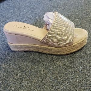 Wedge Rhinestone Sandals